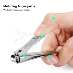 Coupe-ongles avec poignée ergonomique avec logo personnalisé et lame de précision pour la maison et le salon - Product Image 3