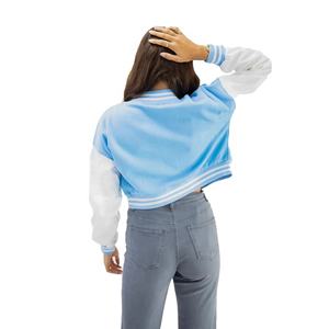 Veste universitaire personnalisée en gros pour femmes, veste universitaire respirante en chenille brodée personnalisée, veste universitaire à lettres - Product Image 6