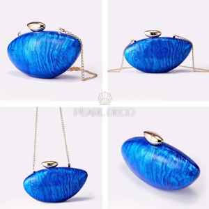 กระเป๋าเรซินและกระเป๋าคลัทช์เรซิ่นกระเป๋าหินฝังหินกระเป๋าวัสดุสำหรับสุภาพสตรี - Product Image 3