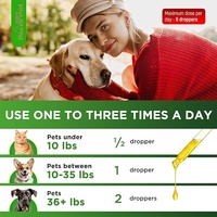 Huile de chanvre pour chiens et chats, supplément pour animaux de compagnie pour petits et grands animaux, aide à la douleur, au stress, au sommeil, à l'arthrite