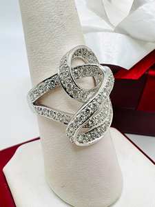 แหวนค็อกเทลแฟนตาซี1.50ct สีขาวทอง14K สุดสวยแหวนหมั้นเพชรแบบไม่ซ้ำใครสำหรับปาร์ตี้ของผู้หญิง - Product Image 4