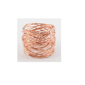 Anillo de cobre moderno para Decoración de mesa, servilletero moderno para fiesta de bodas, restaurante, precio barato - Product Image 3