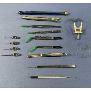 Ensemble d'instruments chirurgicaux dentaires, kit de 15 outils de chirurgie oculaire pour médecins, qualité médicale, orthopédique, réutilisable, pour chiens - Product Image 2