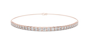 14K Yellow <b>Gold</b> Round Cut Lab-Grown Diamond Bracelet for Women Luxury Certified Bridal Wedding Anniversary Gift Elegant Fine - Product Image 5