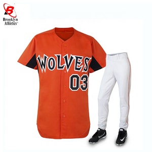 Conjunto de características transpirables de camiseta de béisbol de talla grande sublimada completa personalizada con nombre y números de equipo personalizados para jugadores - Product Image 2