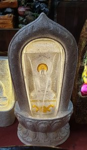 2025รูปปั้นพระพุทธรูปหินน้ำตกรูปปั้นหินเทียมในร่มที่มีชื่อเสียงพระพุทธรูปตั้งโต๊ะน้ำ - Product Image 2