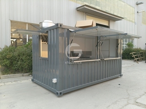 Professional Customized 13ft Container Bar for Hotel & House Use Farmhouse Design Stainless Steel Portable Outdoor Kiosk Booth - Product Image 3