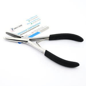Alicates para quitar extensiones de cinta de microlink con logotipo personalizado Herramienta para extensiones de cabello Diseño ergonómico de acero inoxidable con agarre cómodo - Product Image 1
