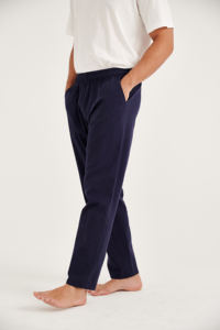 Meilleur prix du marché dernier pantalon décontracté Slim Fit pour hommes taille personnalisée tissu de coton et de lin de taille haute couleur unie vente en gros - Product Image 5