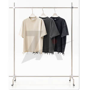 Conjunto de camisetas y pantalones cortos al por mayor para hombre, conjuntos gemelos ajustados con logotipo de marca personalizado de calidad superior, impresión completa y lavado con aerosol - Product Image 6