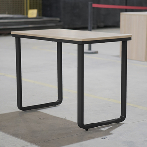 Meubles de bureau durables et modernes, bureau multifonctionnel avec structure en fer, pieds en fer - Assemblage facile, design contemporain pour usage commercial - Product Image 6