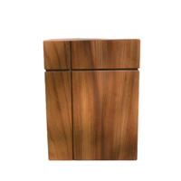 Nouvelle arrivée Urne en bois à prisme rectangulaire faite à la main de style européen Urnes de crémation en gros pour les cendres de l'usine du Vietnam