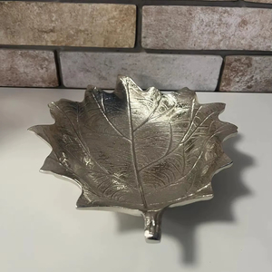 Cuenco Decorativo con Forma de Hoja Seca para Centro de Mesa, Exhibición de Frutas, Decoración Elegante para el Hogar, Cocina, Sala de Estar, Adorno con Estilo - Product Image 1