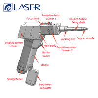Pistol Las Serat Genggam Portabel Industri Qilin BWT20 dengan Pola Sisik Ikan dan Sistem Pengelasan Wobble