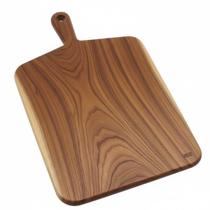 Planche à découper rectangulaire en bois classique décorative pour la cuisine, pour le fromage et les légumes, avec poignée - Product Image 4