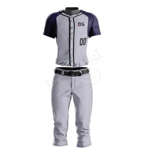 ชุดยูนิฟอร์มเบสบอลแบบสั่งทำพิเศษ ระบายอากาศได้ดี ไซส์พลัส เสื้อทีม กางเกง  พิมพ์ลายด้วยความร้อน น้ำหนักเบา โพลีเอสเตอร์ 100% - Product Image 1