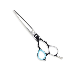 Tijeras de corte de pelo de peluquero de alta calidad, pulidor de espejo, tijera de corte de pelo para salón de belleza con reposapiés ajustable - Product Image 1