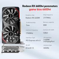 Jieshuo – carte graphique amd rx 6600, 8 go gddr6, 128bit, 6600m, pour ordinateur de bureau