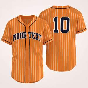 Bottond Pinstrip algodón niñas bordado Canadá América conjunto de uniforme de béisbol personalizado en blanco negro y blanco Jersey béisbol - Product Image 1