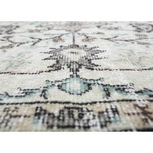 พรมขนสัตว์ถักมือสีน้ำตาลเบจวินเทจ รุ่น Pae-1687 ลายเหรียญรูปสี่เหลี่ยมผืนผ้า สำหรับตกแต่งบ้าน ห้องนั่งเล่น ทางเดิน ห้องวัยรุ่น - Product Image 3