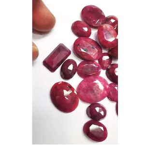 พลอยทับทิมสีชมพูธรรมชาติคุณภาพสูง278ชิ้นตัดวงรี12-20มม. 275cts พวกเรา $49ชิ้นทับทิมเหลี่ยมหลวม - Product Image 3