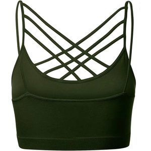 Soutien-gorge de sport pour femme en gros, avec dos croisé, en tissu doux et respirant, pour le yoga, le Pilates, la gym, l'entraînement, vêtements de sport OEM ODM - Product Image 5