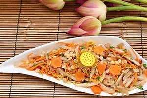 TALLO DE LOTO CONSERVADO A BASE DE PLANTAS PURAS LISTO PARA COMER SOPORTE INMUNE ETIQUETA LIMPIA ALIMENTOS SALUDABLES - Product Image 2