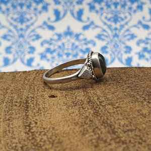 Bague unie artisanale Bague en argent 925 Labradorite Gemstone Bague artisanale en argent artisanal fait à la main - Product Image 3