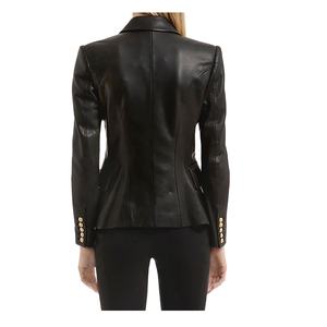 Nouvelle mode veste en cuir d'hiver pour femmes personnalisée en gros vêtements d'extérieur pour femmes veste en cuir pour femmes 2026 - Product Image 4