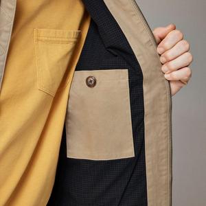 Chaqueta Bomber Varsity de estilo Vintage Slim Fit para hombre Bearfit 100% algodón rompevientos sólido personalizado invierno lujo calentado - Product Image 2