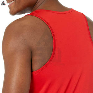 Camiseta Deportiva sin Mangas de Algodón y Bambú de Punto, Corte Regular, para Hombre, Ropa Deportiva de Secado Rápido para Verano - Product Image 3