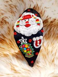 Bandeau en velours brodé or fabriqué à la main avec accessoire de cheveux perlé pour les mariages, les festivals et les fêtes - Product Image 6