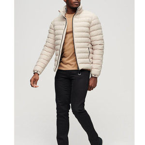 Chaqueta Acolchada de Algodón a Cuadros para Hombre, Estilo Urbano, Cuello Alto Personalizado, Envío DDP - Product Image 2