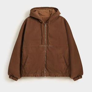 Sweats à capuche zippés en coton pour hommes, vêtements de sport coupe-vent, baggy, haut de gamme, sweats à capuche zippés d'hiver pour hommes, taille personnalisée - Product Image 1