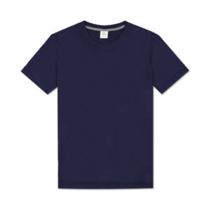 เสื้อยืดคอกลมแบบกำหนดเองรายละเอียดสีภายในปกเสื้อกางเกงขาสั้น100% ผ้าฝ้ายเปล่าการเก็บรักษาสีสัน160 GMS - Product Image 1