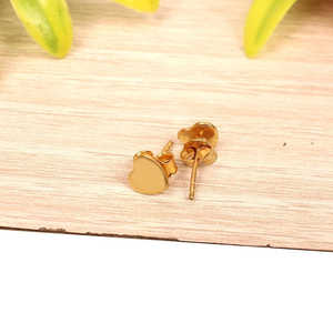 ต่างหูเม็ดเล็กรูปหัวใจสีเงินสเตอร์ลิง92.5ที่มาจากอินเดีย1.00กรัม - Product Image 2