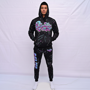 Sublimación de viaje de alta calidad 100% algodón ropa deportiva al por mayor entrenamiento térmico transpirable de talla grande High Street Jogging Sets - Product Image 1