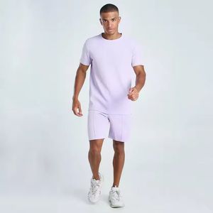 Conjunto de Dos Piezas de Camisa y Pantalones Cortos Personalizados al por Mayor de Alta Calidad, Atuendos Casuales de Verano, Ropa Transpirable para Hombre, Conjunto de Camisa y Pantalones Cortos para Adultos - Product Image 4