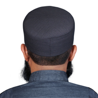 Gorras Sabeeh de Alta Calidad, Estilo Clásico, Gorros de Paja Bordados para Adultos Musulmanes, Casuales