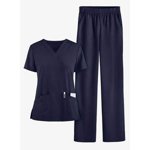 Ropa de trabajo de manga corta médica femenina Scrubs Jogger mujeres 4 vías Spandex médico Scrub uniforme - Product Image 2