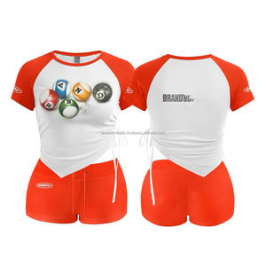 Ensemble personnalisé chemise et short pour homme, ensembles courts pour femme, ensembles courts décontractés à logo pour homme, ensemble 2 pièces unisexe - Product Image 4