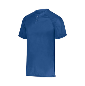 Fournisseur de maillots de baseball personnalisés à transfert thermique, en polyester anti-humidité, avec boutons partiaux, détails du joueur, service de vente en gros - Product Image 5