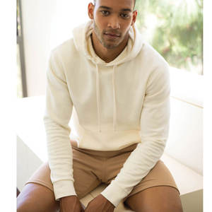 Color sólido Nuevo estilo Algodón en blanco Sin logotipo Sudaderas con capucha de peso ligero Tamaño de EE. UU. Peso pesado Tri-blend Sudadera con capucha - Product Image 3