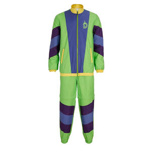 Survêtements en nylon pour hommes 2026, coupe ample, coupe-vent, réversibles, à double fermeture éclair, avec empiècements, deux pièces, OEM - Product Image 2