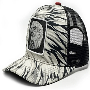 Casquette de camionneur en mousse à 5 panneaux avec logo personnalisé, respirante, en vrac, hip-hop, à chevrons, pour le sport en plein air, fabricant de casquettes - Product Image 5