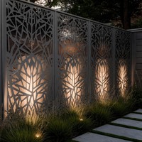 Panneaux de clôture murale en métal découpés au laser sur mesure, panneaux de garde-corps d'escalier pour cour