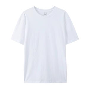 100% Cotton Bulk <b>White</b> <b>Tshirt</b> Unisex Summer Cotton Round Neck Wholesale Blank <b>Sport</b> Fitness Short Sleeve T-shirt for men - Product Image 1