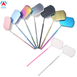 Square Shape Grafting Tools <b>Lighted</b> Eyelash Extension Check Lash <b>Mirror</b> Handheld Stainless Steel Desktop <b>Mirror</b> - Product Image 4