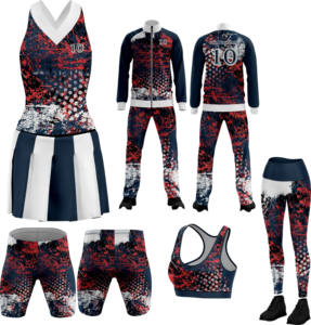 Uniformes de porristas de Diseño de equipo personalizado de tendencia superior 2024, ropa de práctica de tela suave con juegos impresos de servicio OEM disponibles - Product Image 1