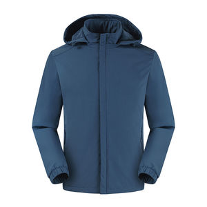 Formal Sport Casual <b>Workout</b> Lightweight Windproof Windbreaker <b>Jacket</b> / Soft Cotton Men's Hooded <b>Jacket</b> with Own Custom logo - Product Image 5